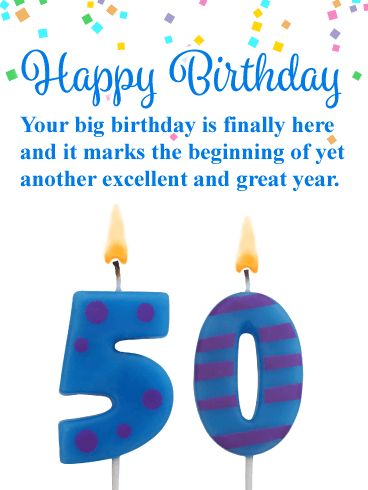 Happy 50th Birthday Wishes Male, Card Ideas For 50th Birthday, Happy Birthday 50 Men, 50th Birthday Wishes Men, Birthday Infographic, Happy 50th Birthday Wishes, 50s Birthday, 50th Birthday Wishes, 50th Birthday Card