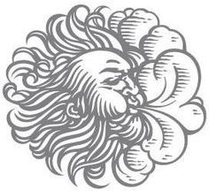 Plimoth Patuxet, God Of Wind, Wind Logo, Wind Tattoo, Wind God, Wind Drawing, Doodle Bug, Wind Art, Cloud Tattoo