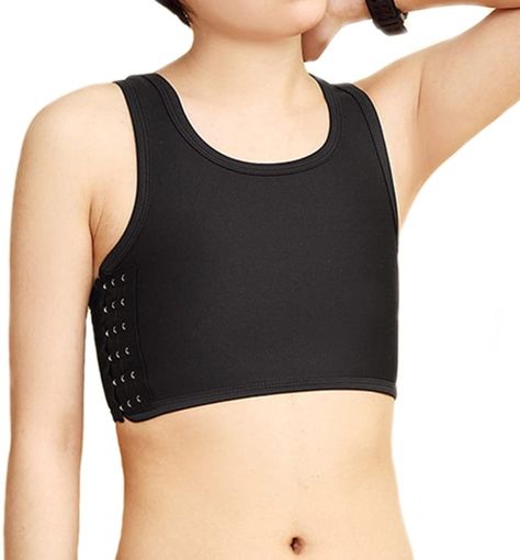 BaronHong Mesh Chest Binder Short Corset Sport Bra for Tomboy Lesbian *** For more information, visit image link. (This is an affiliate link) Chest Binder, Vest Plus Size, Compression Tank Top, Girl Punk, Top Bustier, Sports Vest, Summer Beach Outfit, Holiday Party Dresses, Short Vest