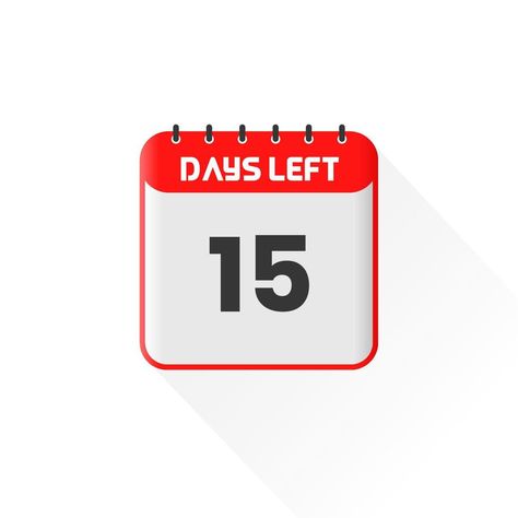 Countdown icon 15 Days Left for sales promotion. Promotional sales banner 15 days left to go Sale Logo, Sales Promotion, Day Countdown, One Day Sale, Youtube Banners, Day Left, Logo Banners, Sale Banner, Sale Promotion