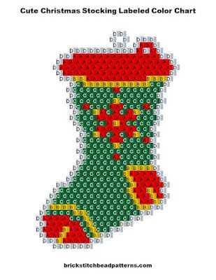 Stitch Bead Pattern, Christmas Beads Craft, Xmas Beads, Cute Christmas Stockings, Beaded Ornament Covers, Miyuki Beads Pattern, Seed Bead Crafts, Holiday Beading, Beaded Earring