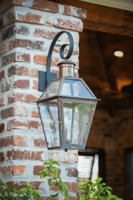 Tudor Exterior Lights, French Country Outdoor Lighting, French Country Exterior Lighting, Front Door Lanterns, Front Porch Lanterns, French Country Porch, French Quarter Decor, Porch Lanterns, German Schmear