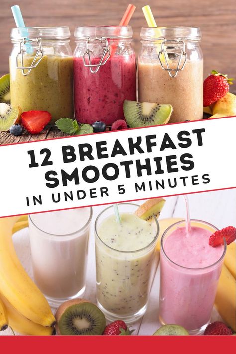 Energy Smoothies Morning, Night Before Smoothies, Energy Smoothie Recipes Mornings, Morning Diet Breakfast, Morning Smoothie Recipes Healthy, Healthy Smoothies For Breakfast, Healthy Smoothies Recipes, Simple Smoothie Recipes, Healthy Morning Smoothies