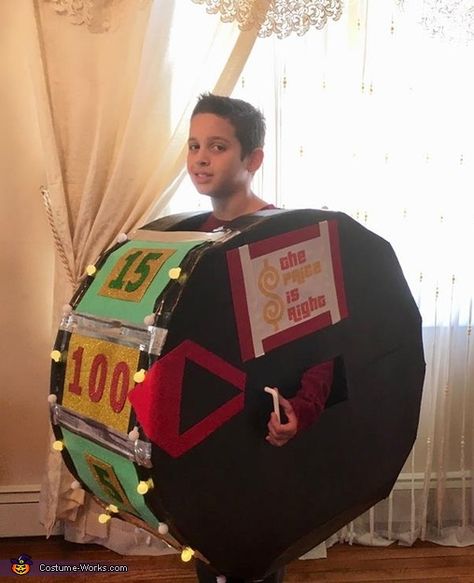 The Price Is Right Wheel Diy, Price Is Right Wheel Costume Diy, Diy Price Is Right Wheel Costume, Price Is Right Halloween Costume Group, Price Is Right Wheel Costume, The Price Is Right Halloween Costume, Diy Price Is Right Costume, Wheel Of Fortune Costume, Game Show Host Costume