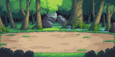 2d Game Background, Game Background Art, Simple Landscape, Pokemon Backgrounds, Pixel Art Background, Art Commissions, Forest Background, Scenery Background, Mystical Forest