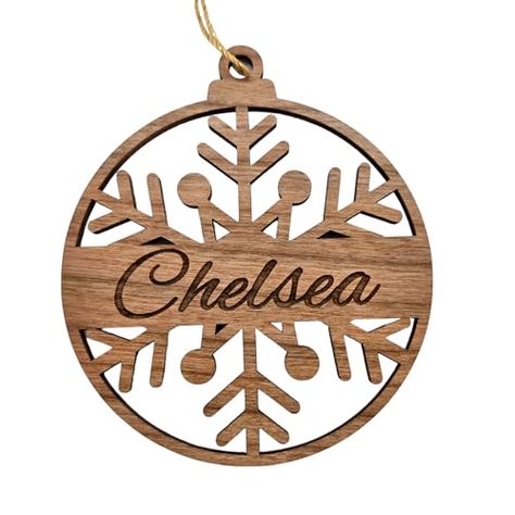 Snowflake Personalized Ornament Engraved with Custom Name Wood Ornament Handmade in the USA Laser Cut Snowflake, Engraved Christmas Gifts, Engraved Christmas Ornaments, Engraved Ornaments, Teacher Ornaments, Wood Personalized, Laser Engraved Wood, Handmade Sign, Santa Gifts