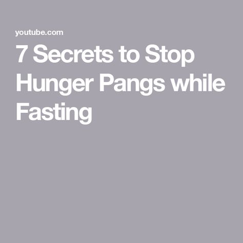 7 Secrets to Stop Hunger Pangs while Fasting How To Stop Hunger, Hunger Pangs, Art Tutorials Drawing, Art Tutorials, The Secret, How Are You Feeling, Health, Art