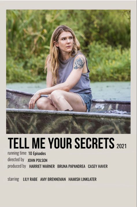 The Secret, Amy Brenneman, Hamish Linklater, Tell Me Your Secrets, Series Posters, Series Poster, Tell Me, Film, Wall