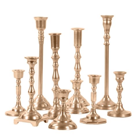 PRICES MAY VARY. ELEGANTLY DIVERSE: This set of 10 champagne gold candle holders features a beautiful assortment of mismatched candlestick holders bohemian styles, each with unique detailing and mixed heights. The assorted gold candlestick holders create an eye-catching display perfect for adding a touch of eclectic elegance to any setting. The inclusion of mismatch candlestick holders adds a unique charm, ensuring no two setups look exactly the same. Taper candle stands come in various heights: Modern Candle Centerpieces, Gold Taper Candle Holders, Gold Taper Candles, Stemmed Candle Holders, Vintage Glass Candle Holders, Candlestick Centerpiece, Antiqued Candle Holders, Candle Pedestal, Gold Candle Sticks