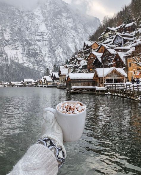 Austria Winter, Hallstatt Austria, Winter Aesthetic, Winter Travel, Holiday Rental, Travel Inspo, Pretty Places, Travel Aesthetic, Music Quotes