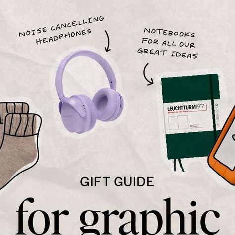 Victoria ✸ Graphic Designer on Instagram: "Gift guide for graphic designers 👩‍💻 Got a friend who's a graphic designer or are wanting to get yourself a gift for the holidays but not sure what? I've compiled some of the things that I believe are absolute must-haves in this cute lil' gift guide! Shout out to @tabeadesign for the design inspo 🤎 #giftguidefordesigners #giftguide2023 #holidaygiftguide #graphicdesigners #graphicdesigncommunity #svenskdesigner #grafiskdesigner #grafiskdesign #brandidentitydesigner #designcollages #passionprojects" Gifts For Graphic Designers, Holiday Gift Guide Design, Gift Guide Design, Instagram Gift, Holiday Guide, December 2024, Writing Ideas, Gift Guides, Present Gift