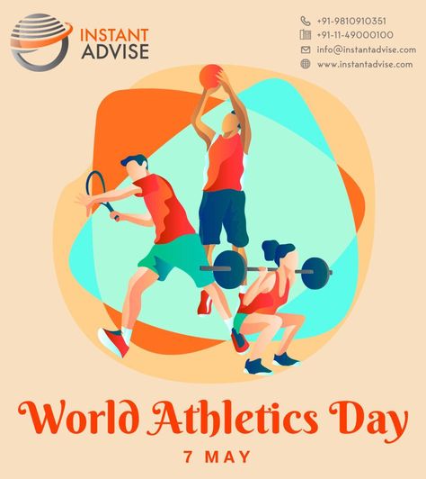 World Athletics Day World Athletics Day Poster, World Athletics Day, International Days, Best Friend Quotes Meaningful, Quotes Meaningful, World Athletics, Friend Quotes, International Day, Creative Ads