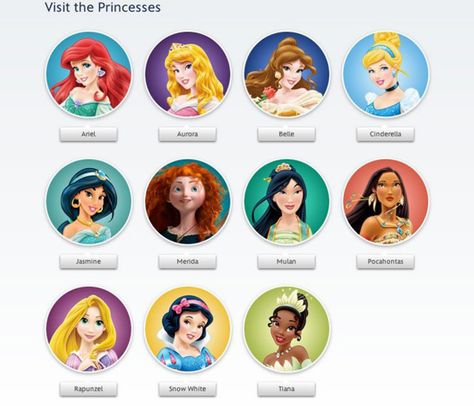 Disney Character Names, Princess Names, Disney Princess Names, Original Disney Princesses, Disney Names, Character Disney, Disney Princess Characters, New Disney Princesses, Disney Princess Quotes