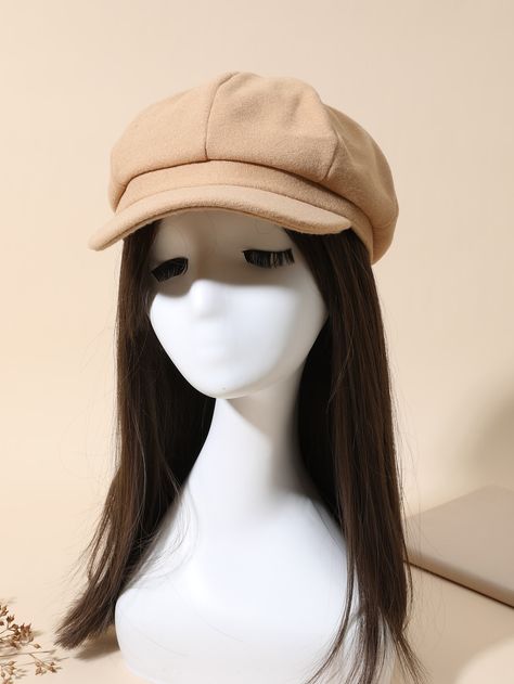 Caqui Casual Collar  Tela Liso Gorro baker boy Embellished  Otoño/Invierno Accesorios de Mujer Paper Boy Hat, Hat Aesthetic, Baker Boy Cap, Baker Boy Hat, Cute Caps, Baker Boy, Winter Cap, Boy Hat, Kinds Of Clothes