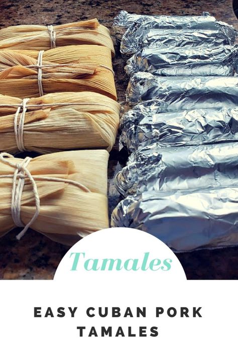 Instant Pot Easy Cuban Tamales with Pork | Lana Under Pressure Cuban Tamales Recipe, Cuban Tamales, Tamales Recipe Pork, Instant Pot Easy, Mexican Tamales, Tamales Recipe, Cuban Pork, Homemade Tamales, Pork Tamales