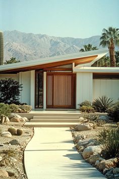 Modern House Slanted Roof, Mid Century Modern Blueprint, Mid Century Home Architecture, 1970s Mid Century Modern House, Post Modern Architecture House, Mid Century Modern House Outside, Mid Century Modern Backyard With Pool, 1950s Mid Century Modern Home Exterior, Mid Century Modern Floor Plan