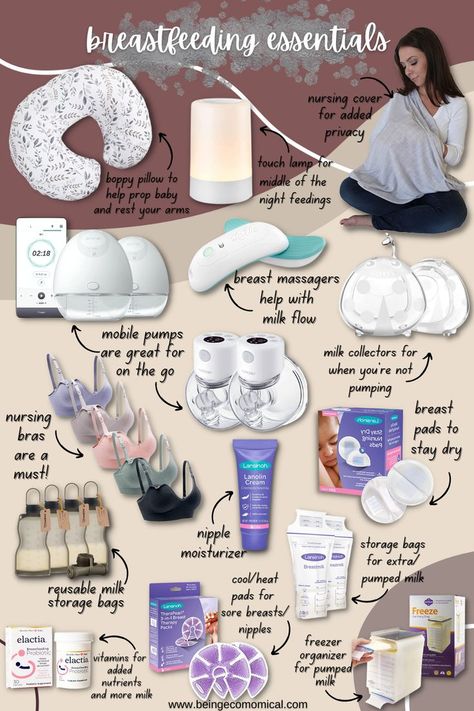 New Mommy Essentials, Things Newborns Need, Third Trimester Essentials, Breast Feeding Station Organization, Breastfeeding Needs List, Things For New Moms, New Mom List, Pregnant Must Haves, Baby Health Essentials