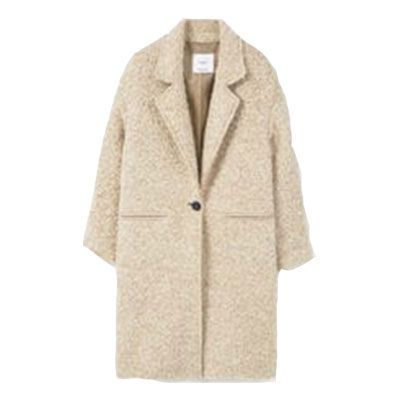 My 12 Wardrobe Staples Beige Wool Coat, Mango Coats, Pink Wool Coat, Plus Size Coat, Mode Mantel, Boiled Wool Jacket, Knee Length Coat, Lapel Coat, Beige Coat