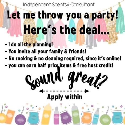 Scentsy Hostess, Scentsy Pictures, Scentsy Flyers, Scentsy Games, Scentsy Facebook Party, Scentsy Host, Scentsy Facebook, Scentsy Marketing, Posting Ideas