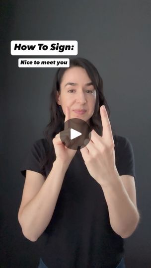 Nice To Meet You Sign Language, Deaf Awareness Month, Learning Sign Language, Deaf Awareness, Asl Sign Language, Asl Signs, American Sign Language, Learning The Alphabet, The Alphabet