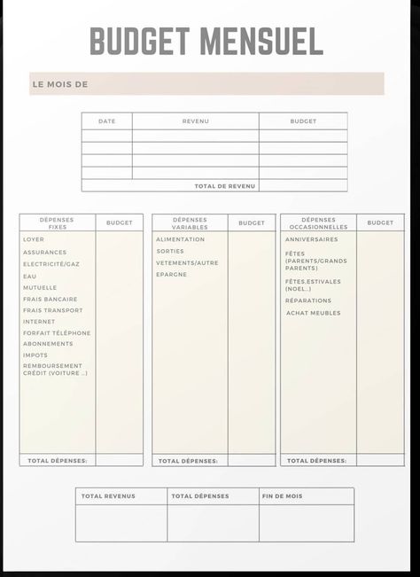 Organisation budget mensuel À IMPRIMER pour la gestion de comptes et le suivi financier mensuel A4 PDF - Etsy France plannernotes #freehomeschoolplanner #studentplannertemplate. Planning Organisation, Organization Bullet Journal, Planner Writing, Savings Goals, Account Management, Financially Stable, Monthly Budget Planner, Budget Organization, Saving Goals