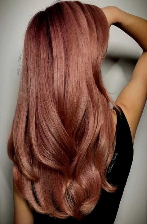 Rose Hair Color, Garnier Olia, Peach Hair, Strawberry Blonde Hair, Dark Rose, Spring Shorts, Rose Gold Hair, Hair Color And Cut, Rose Hair