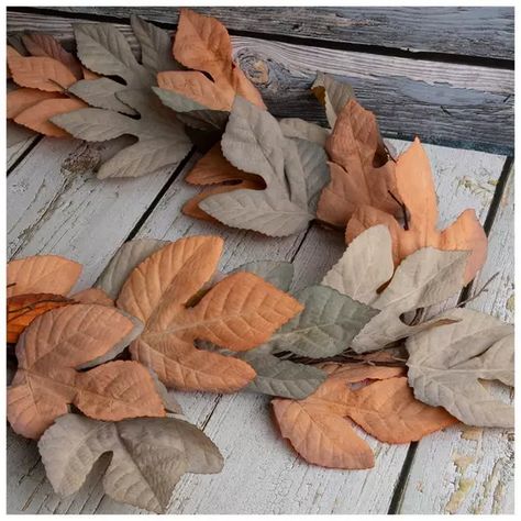 Fall Fig Leaf Garland | Hobby Lobby | 6040729 Hobby Lobby Fall Decor, Hobby Lobby Fall, Elegant Fall Decor, Boho Fall Decor, Fall Garlands, Fall Mantle Decor, Fireplace Garland, Modern Fall Decor, Fall Decor Diy Crafts