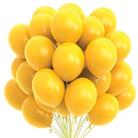 Festa Hot Wheels, White Wedding Decorations, Yellow Party, Wedding Balloon Decorations, Yellow Balloons, Yellow Theme, Colourful Balloons, Arch Kit, Balloon Diy