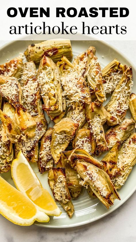 roasted artichoke hearts Crispy Roasted Artichokes, Baked Crispy Artichoke Hearts, Pan Fried Artichoke Hearts, Baked Crispy Artichokes, Oven Roasted Artichoke Hearts, Roasted Artichoke Hearts Canned, Grilled Artichoke Hearts, Parmesan Artichoke Hearts, Roasted Artichokes Oven