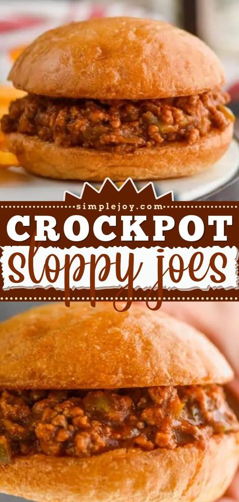 Slow Cooker Sloppy Joe Recipe, Crockpot Sloppy Joes, Sloppy Joe Recipe Crock Pot, Crock Pot Sloppy Joes, Slow Cooker Sloppy Joes, Homemade Sloppy Joe Recipe, Sloppy Joes Easy, Balkan Food, Homemade Sloppy Joes