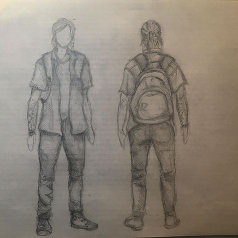 Ellie The Last Of Us, Sketchbook Drawings, Ellie Williams, Sketchbook Art, Bruce Wayne, Last Of Us, Sketchbook Art Inspiration, Art References, Simple Art