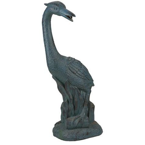 Pond Boss Fountain Heron Spitter -- More info could be found at the image url. Water Pond Ideas, Pond Spitter, Pond Spitters, Heron Fountain, Pond Accessories, Pond Filters, Pond Liner, Water Fountains Outdoor, Fountain Pump