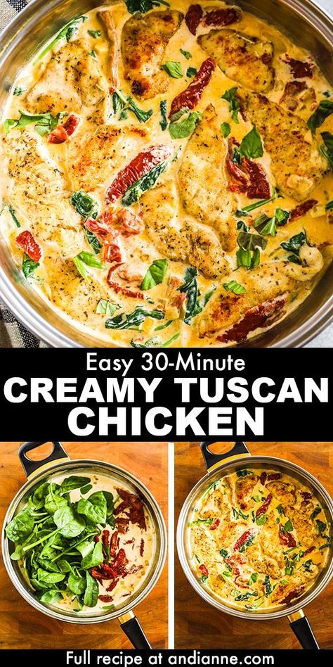 Creamy Tuscan Chicken Recipe, Tuscan Chicken Recipe, Tuscan Chicken Pasta, Creamy Chicken Recipes, Creamy Tuscan Chicken, Tuscan Chicken, Losing 40 Pounds, Recipes Crockpot, Spinach Stuffed Chicken