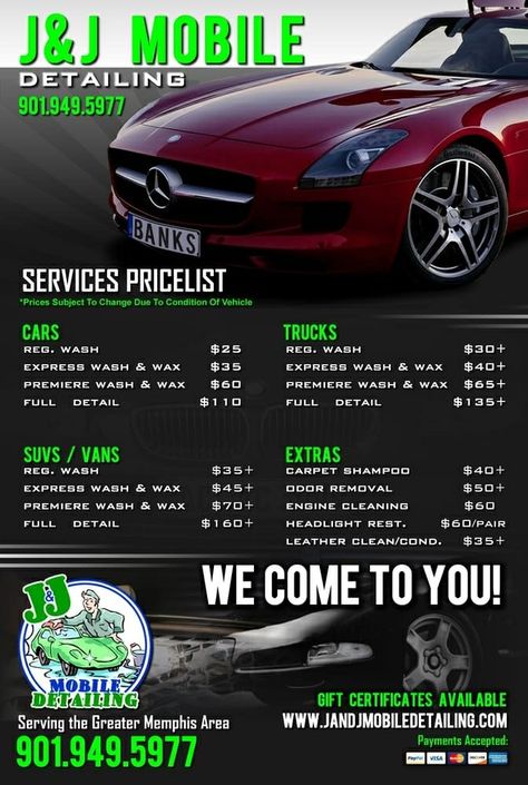 Detailing business Mobile Car Wash Business Ideas, Mobile Car Detailing Business, Car Detailing Prices, Starting A Car Detailing Business, Detailing Business Ideas, Car Detailing Business Ideas, Mobile Detailing Business, Auto Detailing Logo Ideas, Car Detailing Business Cards