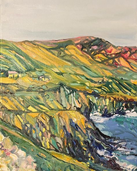 Michelle Ward on Instagram: “From a photo we took on a long ago trip to Ireland. Dingle #oilpainting #irishart #dinglepeninsula #landscapepainting #modernimpressionism…” Ireland Dingle, Ireland Painting, Dingle Ireland, Trip To Ireland, Modern Impressionism, Irish Art, Oil Paintings, Framed Artwork, New England