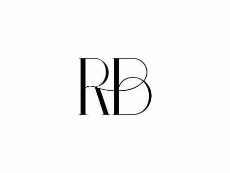 RB | Photographer Monogram by Sara Baudelle on Dribbble Rb Monogram Logo, Rb Monogram, Modern Monogram Logo, Br Monogram, Br Logo, Rb Logo, Bold Logo Design, Monogram Logos, Monogram Invitation