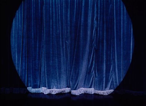 Velvet Curtains Photoshoot, Theatre Curtains Aesthetic, Olivia Twelfth Night Aesthetic, Movie Musicals Aesthetic, Blue Set Design, Lynchian Aesthetic, Theatrical Aesthetic, Theatre Background, Tales Of Hoffmann