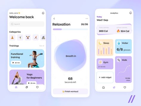 Fitness Apps Design, Vertical Workout, Fitness Tracking App, Ux Design Trends, Yoga App, Ui Ux 디자인, Case Study Design, Fit App, Ui Design Trends