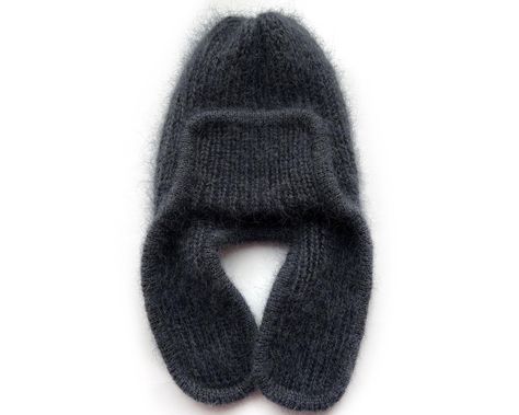 Hand knit mohair beanie Colour: 36 Composition: 25% mohair, 24% wool, 51% acrylic Care: hand wash Size: Stretch to fit ( 22-23 in / 56-58 cm) Made entirely by hand! Please note that real colors may slightly differ from their appearance on your display. Mongolian Hat, Mohair Beanie, Mohair Hat, Chunky Winter Hat, Beanie With Ears, Hat With Ear Flaps, Fashion Timeline, Ear Hats, Confident Woman