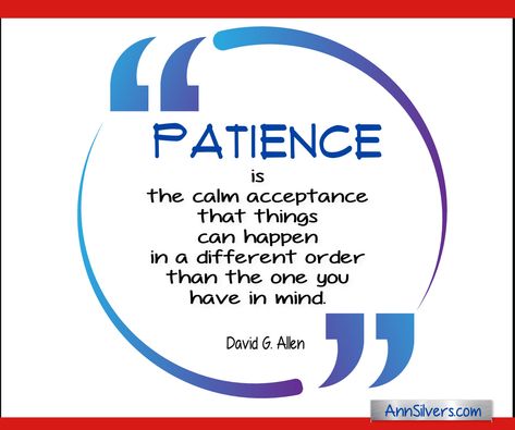 Patience has gone from the word of the day on Wed to the word of the week. (And maybe it's actually the word of the year.) I put together a blog post about patience: https://annsilvers.com/blogs/news/what-is-patience-patience-quotes-and-definitions Word Of The Week, Time And Patience, Patience Quotes, Word Of The Year, Be Patience, Good Morning My Love, Forever Quotes, Happiness Quotes, Having Patience