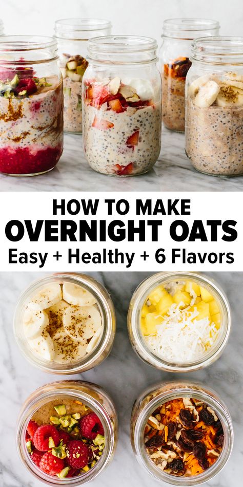 Overnight Chia Seed Oats, Overnight Oats And Yogurt, Overnight Chia Oats Recipe, Clean Overnight Oats In A Jar, Chia Seeds Oats Overnight, Breakfast Jars Overnight Healthy, Overnight Oats And Chia Seeds In A Jar, Overnight Oats Recipe In A Jar, Overnight Oat With Chia Seeds