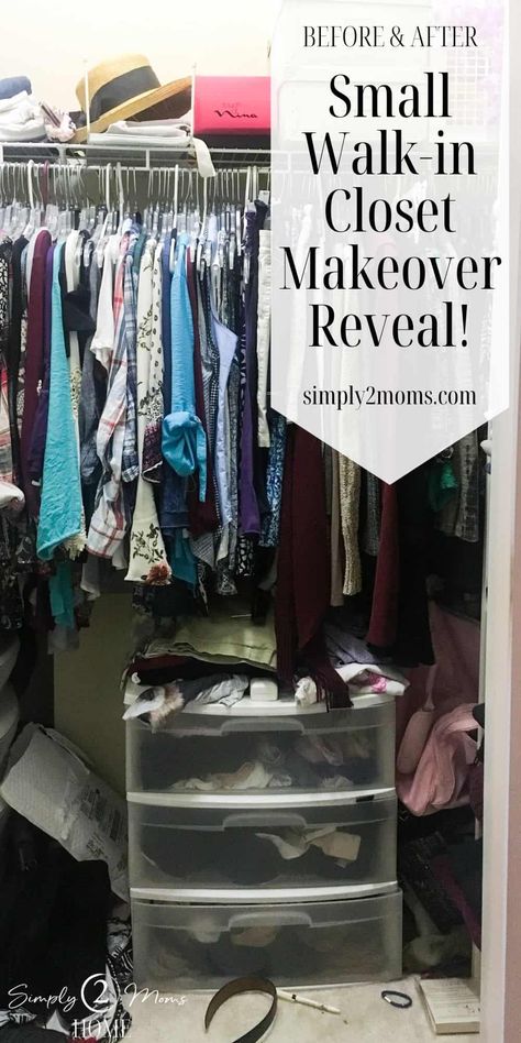 Small Walkin Closet, Ikea Bookcases, Small Master Closet, Ikea Closet Hack, Small Closet Design, Bookcase Closet, Diy Walk In Closet, Ikea Closet Organizer, Organizing Walk In Closet