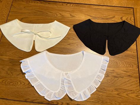 Excited to share the latest addition to my #etsy shop: Detachable collars with or without frill. Removable fashion collar. Wedding collar. Peter Pan collar. Available in black white or cream. Mother Of The Bride Outfits, Fashion Trend Forecast, Bride Outfits, Navy Lace Dress, Thick And Fit, Bib Collar, Mother Wedding Dress, Mother Of The Bride Outfit, Beautiful Mask