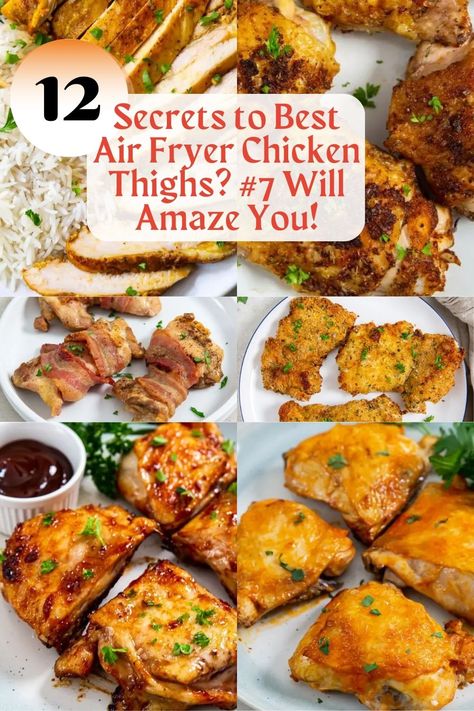 Looking for next-level flavors? Unlock the secrets to amazing air fryer chicken thighs with these easy tricks—wait until you see what #7 can do Chicken Thigh Dishes, Fried Chicken Thighs Boneless, Air Fryer Turkey Recipes, Chicken Air Fryer Recipes, The Best Air Fryer Chicken, Best Air Fryer Chicken, Chicken Air Fryer, Air Fryer Chicken Thighs, The Best Air Fryer