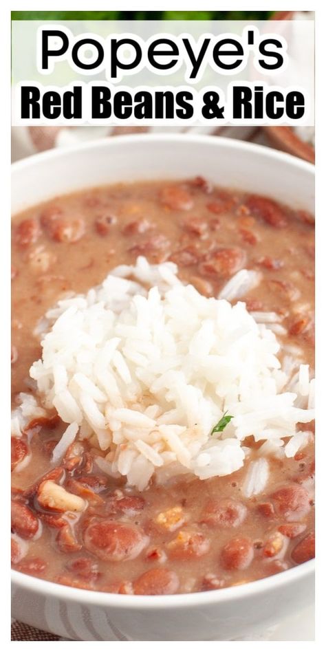 Popeyes Red Beans And Rice, Popeyes Red Beans And Rice Recipe, Easy Red Beans And Rice Recipe, Red Beans And Rice Recipe Crockpot, Easy Red Beans And Rice, Red Beans And Rice Recipe Easy, Red Bean And Rice Recipe, Red Beans And Rice Recipe, Red Beans N Rice Recipe