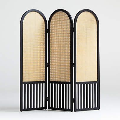 Brooklyn Apartment, Room Divider Screen, Divider Screen, Iron Hardware, Custom Drapes, Divider Wall, Oval Table Dining, Studio Apartment Decorating, Room Tour