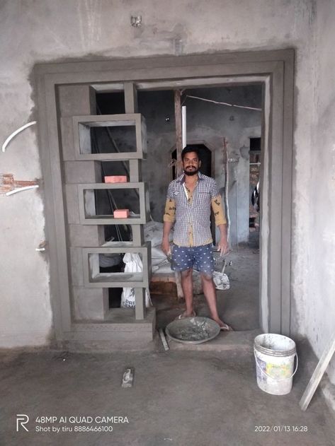 woodworking idea Small Arch Designs For Hall, Cement Arch Design For Kitchen, Cement Partition Wall, Cement Partition Design, Hall Self Design With Cement, Hall Arch Design House With Cement, Kitchen Arch Design Modern With Cement, Cement Cupboards In Hall, Hall Arch Design House