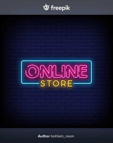 Online Shopping Profile Picture, Logo For Shopping Online, Online Store Logo Design Ideas, Neon Shop Sign, Business Store Design, Ukay Ukay Logo, Instagram Store Design, Shop Profile Picture, Online Shop Ideas