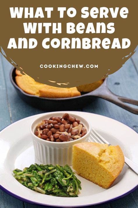 Ever what to serve with beans and cornbread? We've compiled a list of delicious options to complete your feast! Beans And Cornbread Meal, Soup Beans And Cornbread, Beans Cornbread, Cornbread Dinner, Beans And Cornbread, Honey Bbq Chicken, Soup Beans, Cabbage And Bacon, Ham And Beans