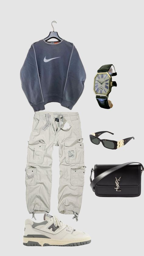 MEN vintage outfit inspo #inspooutfit #vintageaesthetic #aesthetic #mensfashion #ysl #watch #newbalance550 #newbalance #vintagenike #balenciaga Nike New Balance 550, Ysl Watch, Vintage Men Outfit, 550 Outfit, Vintage Outfit, Men Vintage, Vintage Men, New Balance, Balenciaga